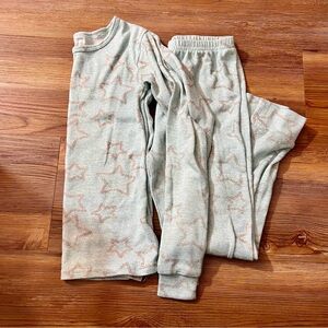 Danskin little girls pajama set size 6, mint green color